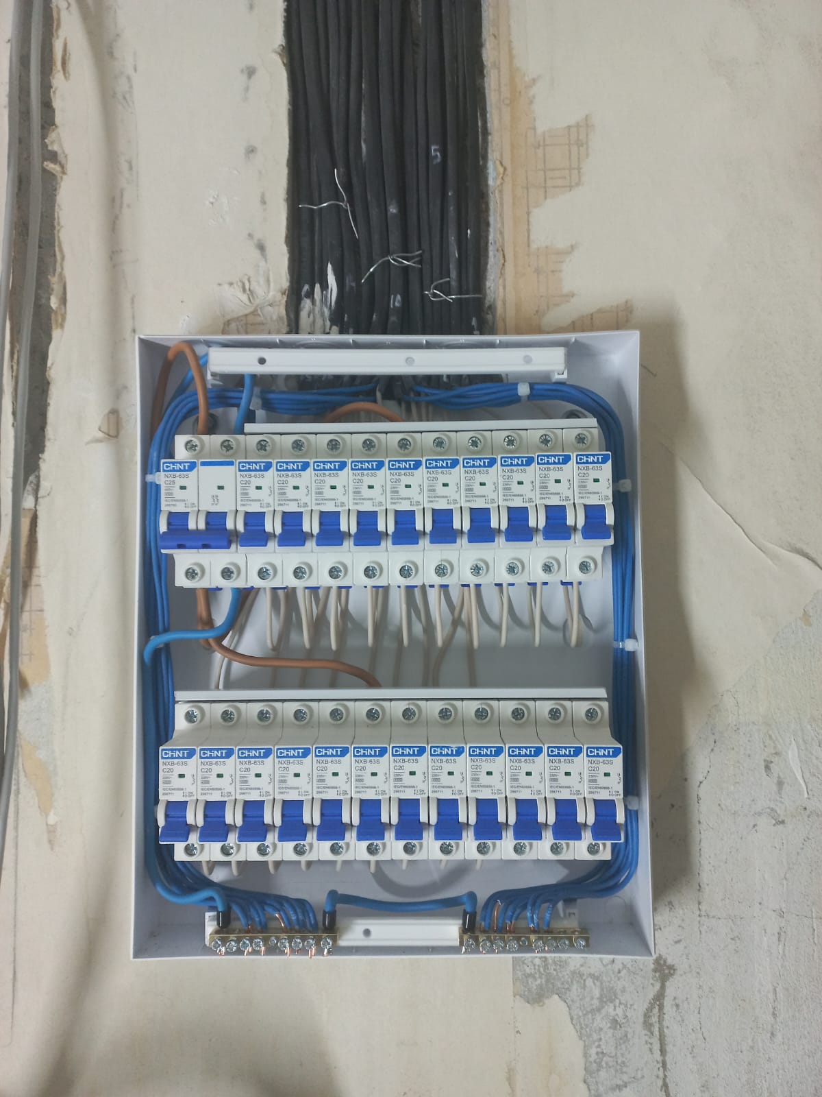 Кабели после работ